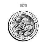 1970 script letters logo